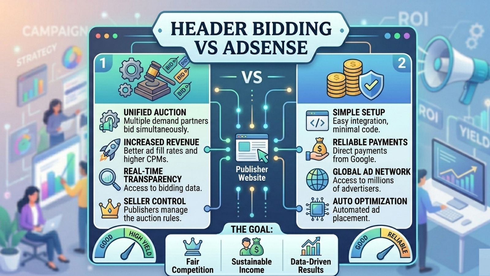 Header Bidding vs AdSense 2026: Full Comparison for Publishers Who Want More Revenue